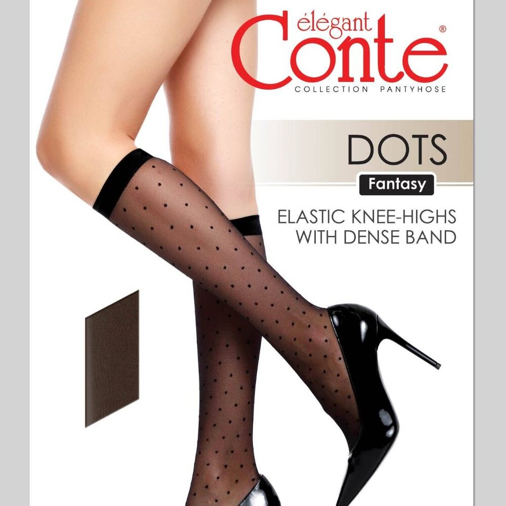 Conte Dots 40 Den - Fantasy Knee-Highs for Women (21C-147SP)